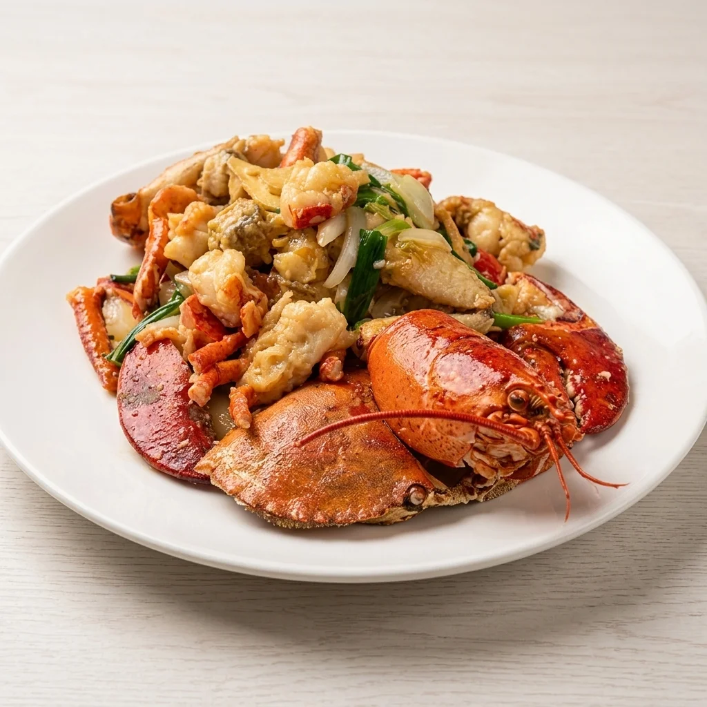 Whole steamed Dungeness crab at Royal Taste Chinese Cuisine in Calgary, AB